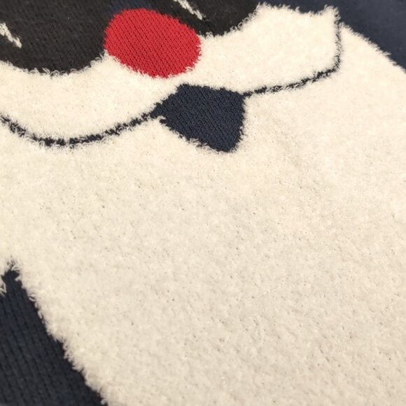 Pull & Bear Ugly Christmas Sweater Cool Santa Claus Yo Ho Ho Crew Neck Pullover - Picture 4 of 10